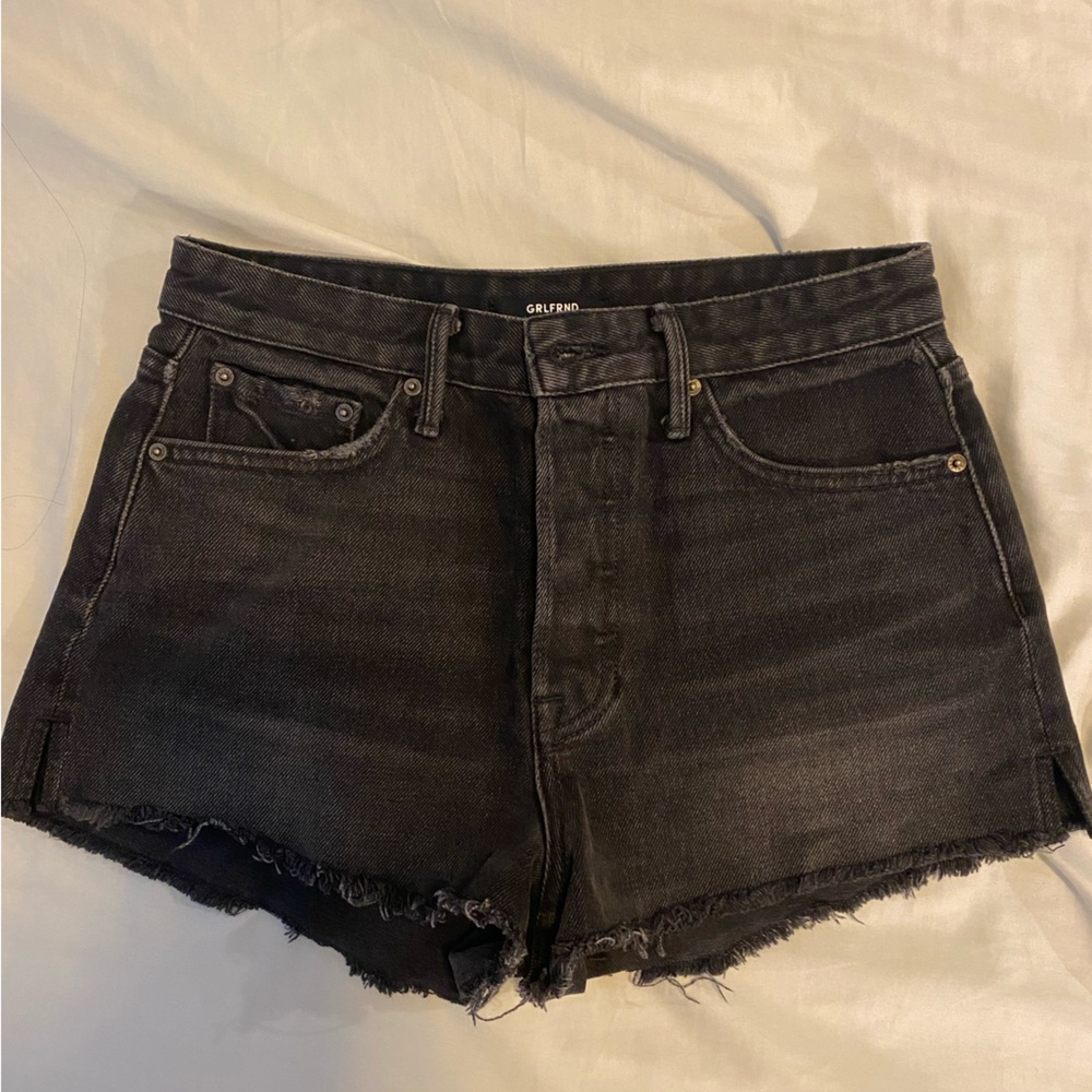GRLFRND Black Denim Shorts